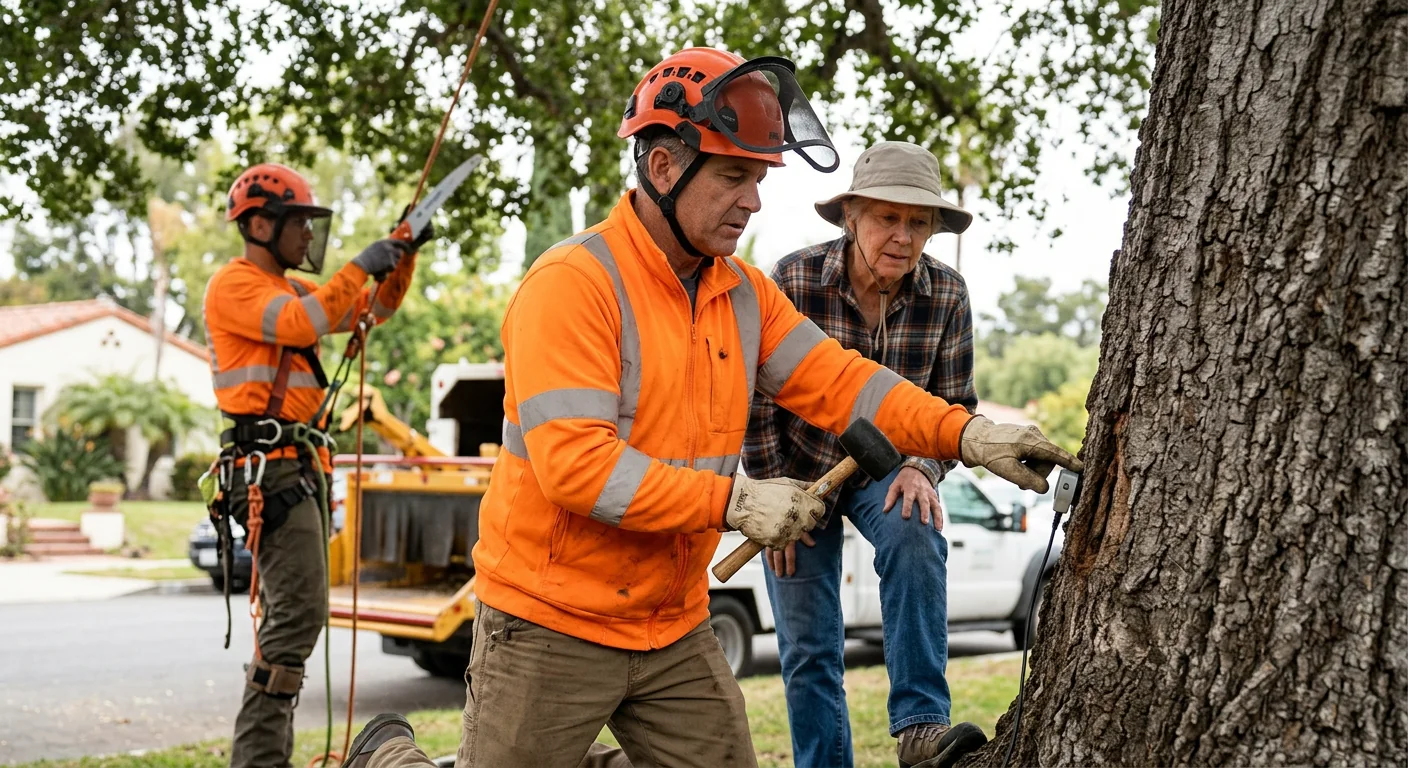Fallen limbs removed safely after a heavy storm
