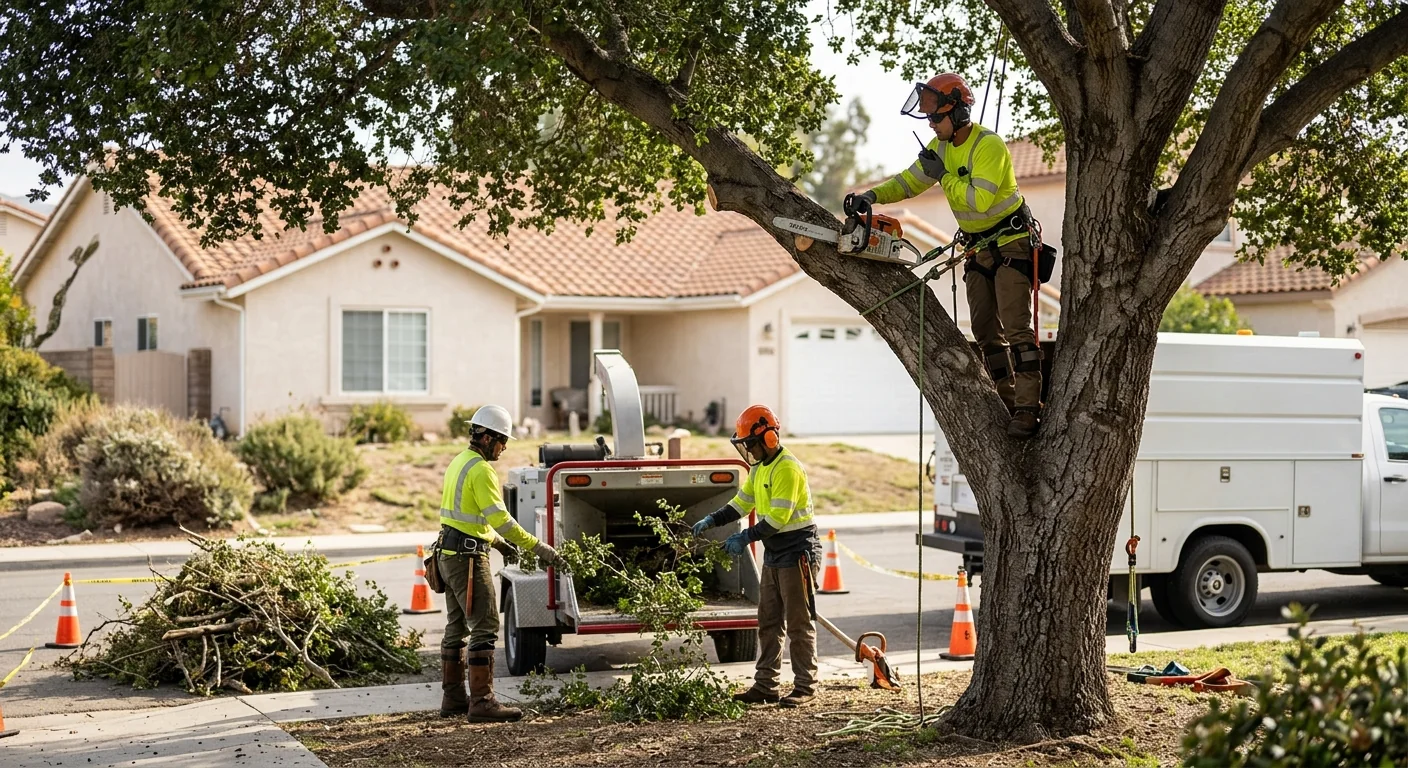 Santa Paula Tree Services team completing a Tree Service service visit in Santa Paula, CA