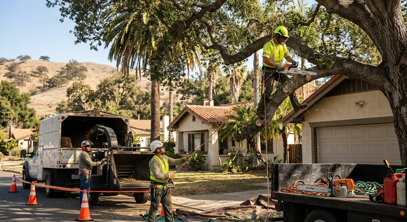Santa Paula Tree Services team completing a Tree Service service visit in Santa Paula, CA